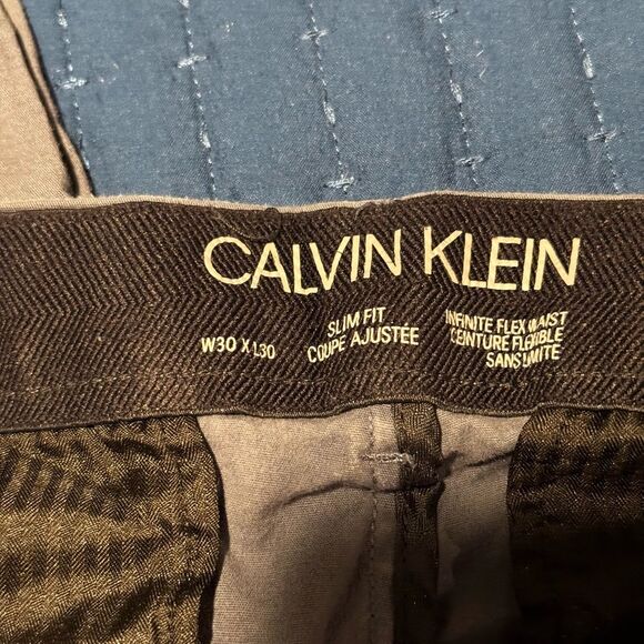 Calvin Klein Gray Chinos Straight-Leg Pants - Picture 5 of 5